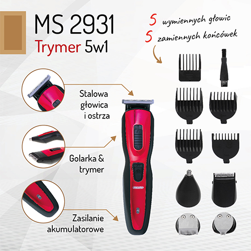 MS 2931 Trymer 5w1 - obrazek 8