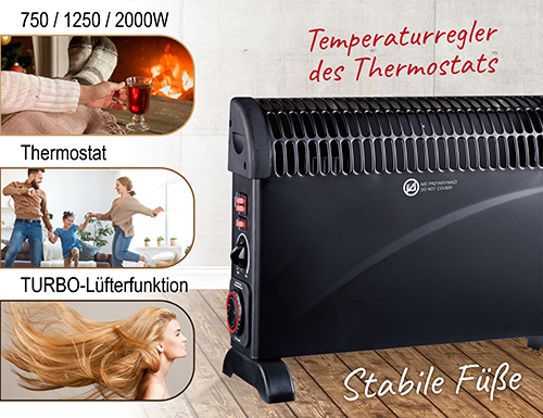 MS 7741 black Grzejnik konwektorowy z timerem i Turbo nawiewem - obrazek 11