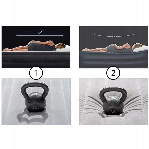 Materac dmuchany do spania łóżko jednoosobowy 191x99 cm Intex 64107 - obrazek 5