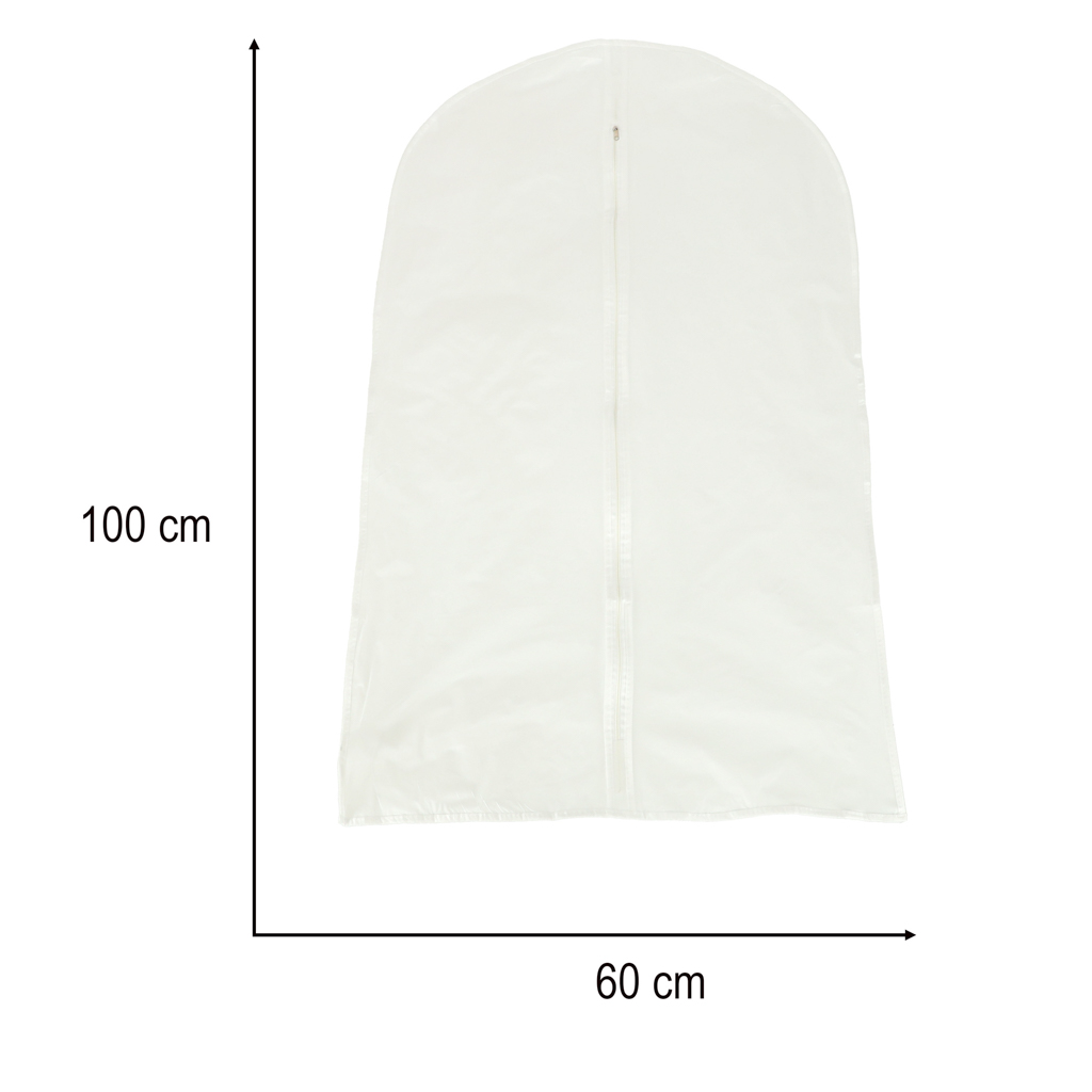 Pokrowiec na ubrania garnitur odzież ubrania przezroczysty 60 x 100 cm - obrazek 5