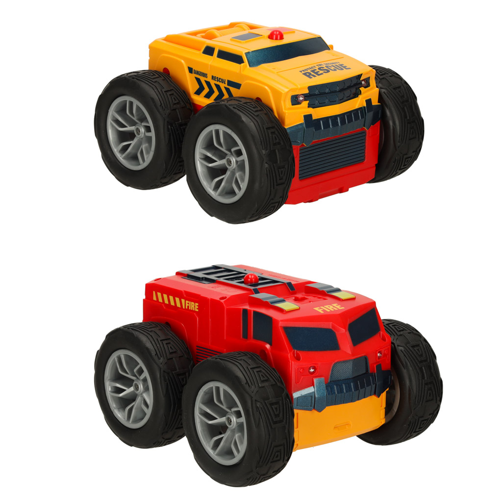 Samochód auto na pilota Revolt 2 Sided Rescue Racer mega transformacja obrót 360 4WD - obrazek 4