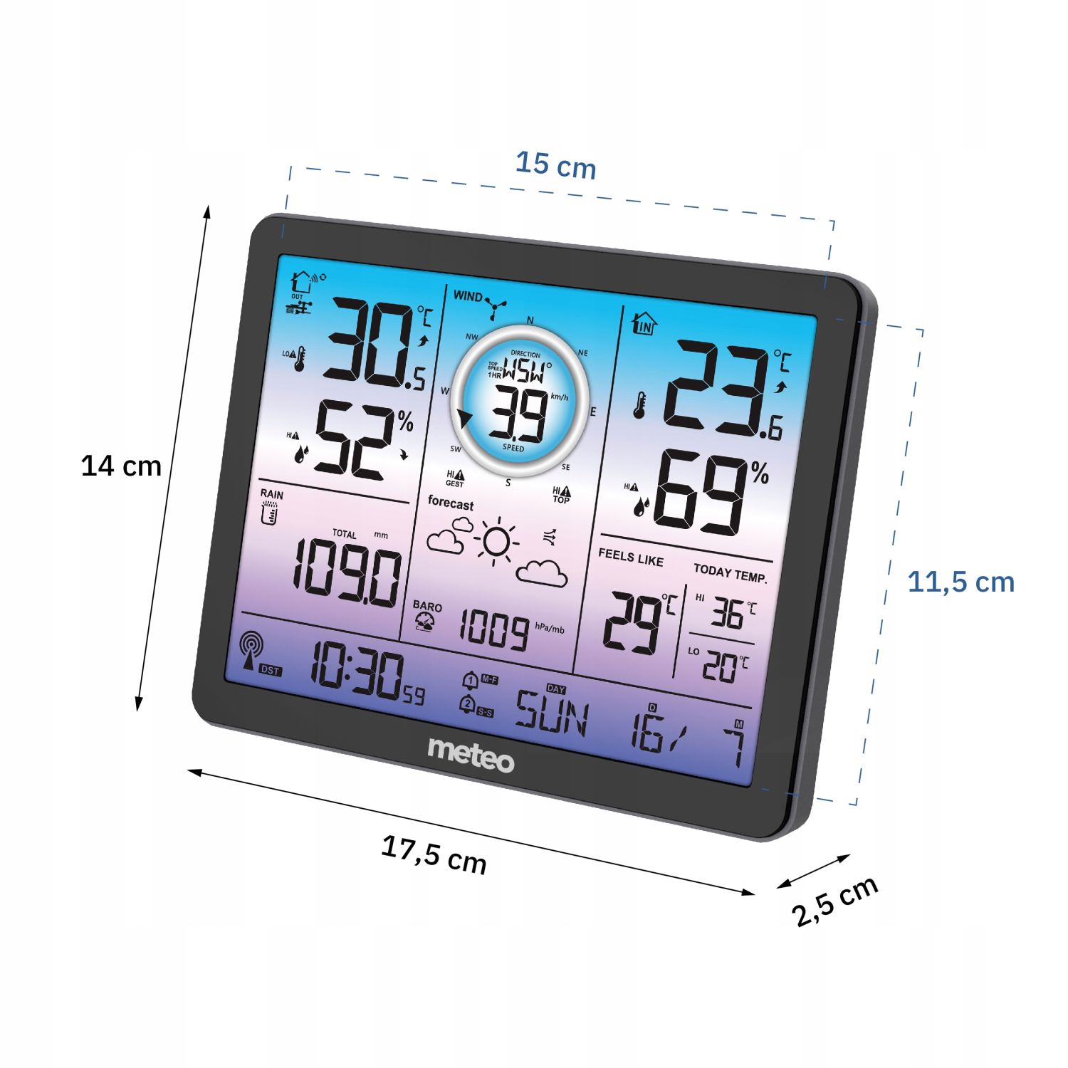 Stacja pogodowa + miernik wiatru oraz opadów - obrazek 7