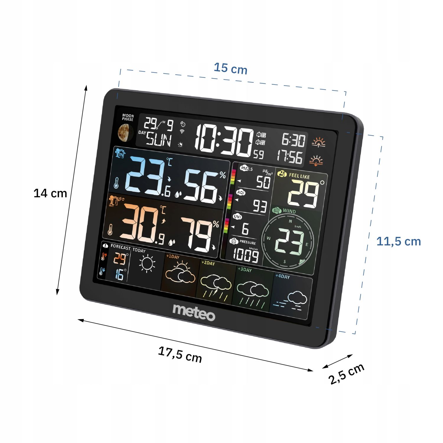 Stacja pogodowa WIFI + miernik zanieczyszczenia powietrza - obrazek 7