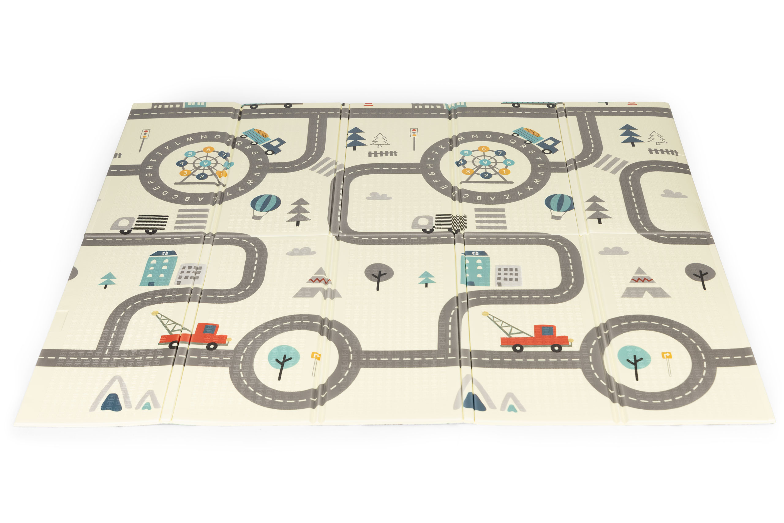 Mata piankowa edukacyjna dwustronna składana duża troba ECOTOYS - obrazek 2