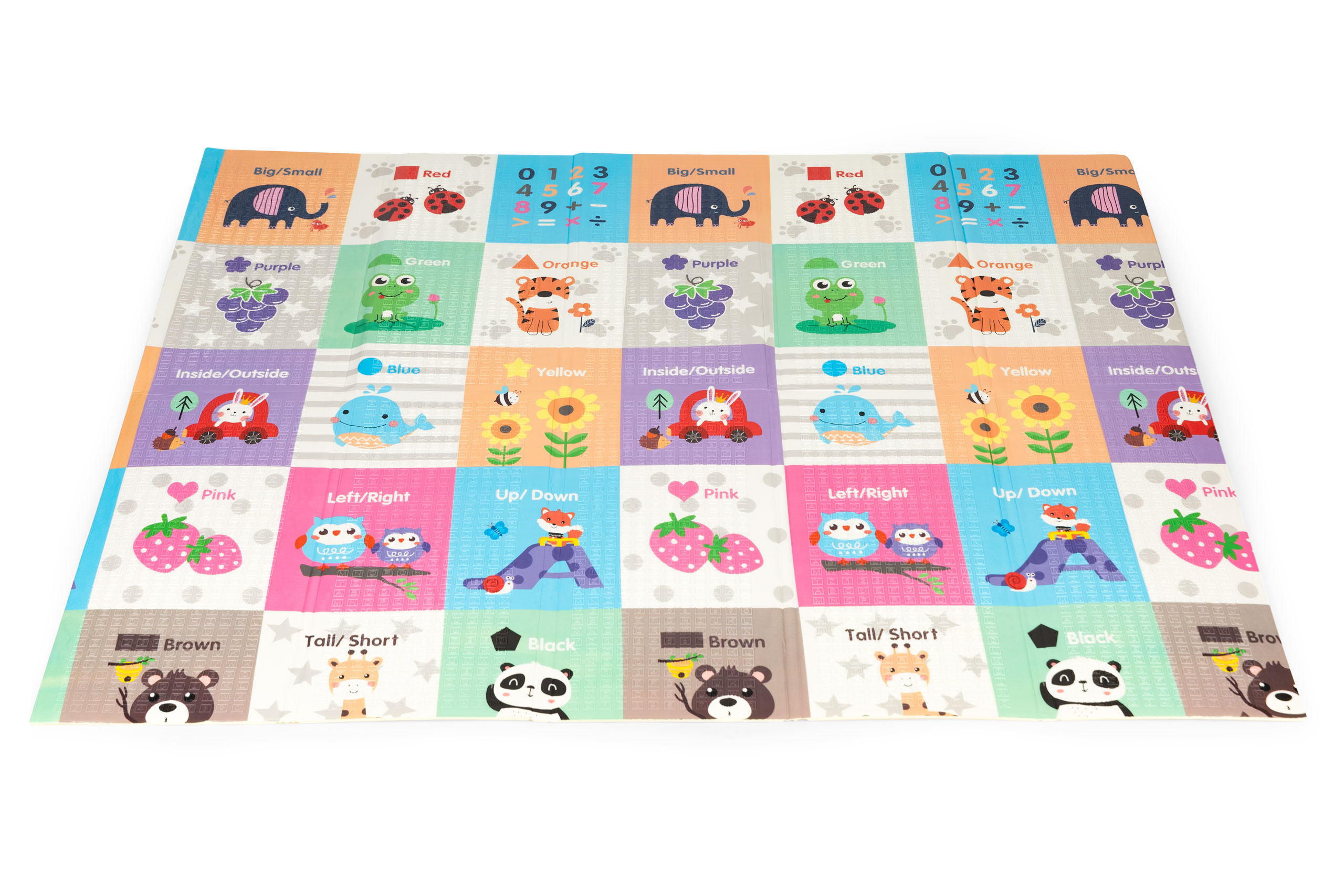 Mata piankowa edukacyjna dwustronna składana duża troba ECOTOYS - obrazek 3