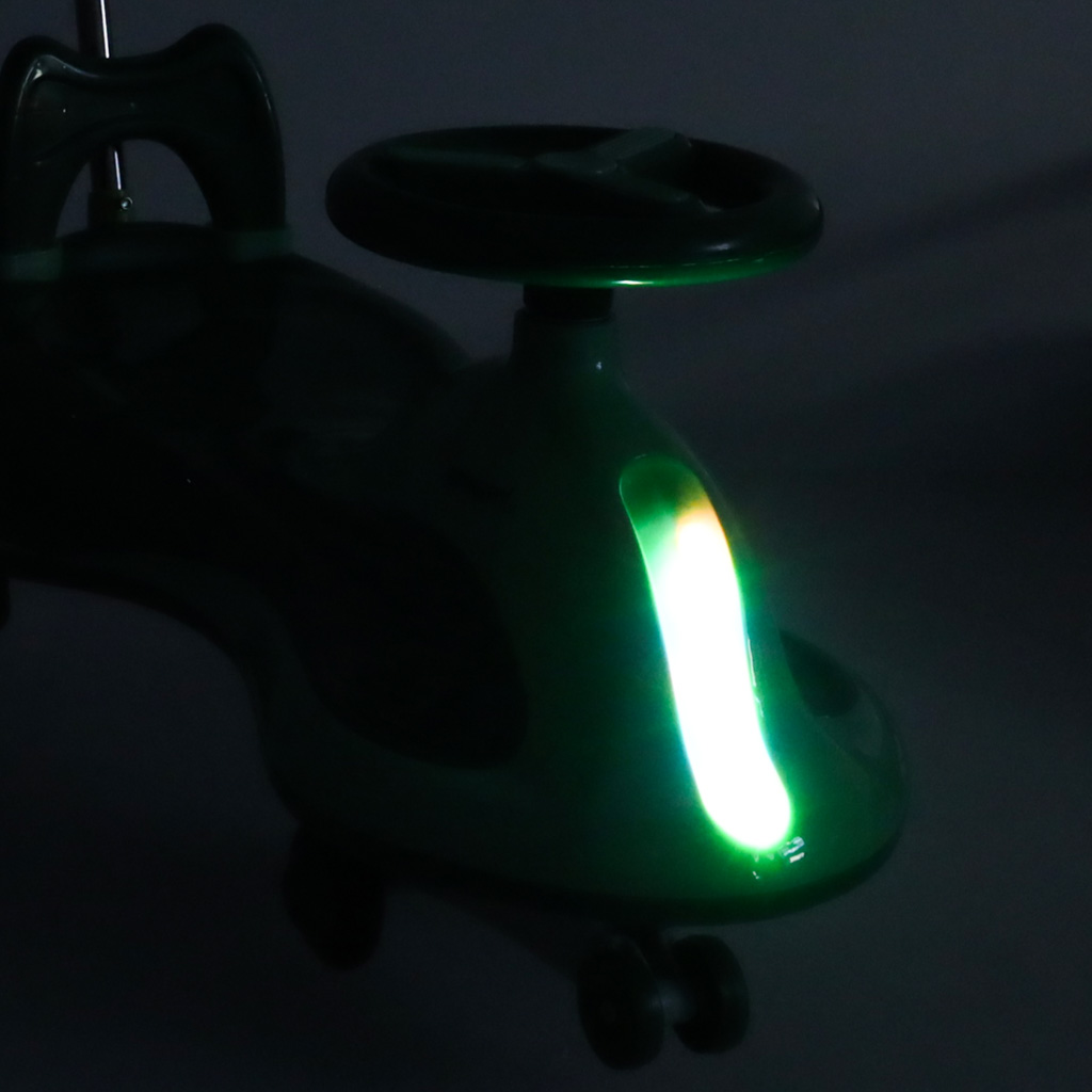 Jeździk grawitacyjny LED Swing FIX S2 skuter z rączką zielony max 100kg - obrazek 11