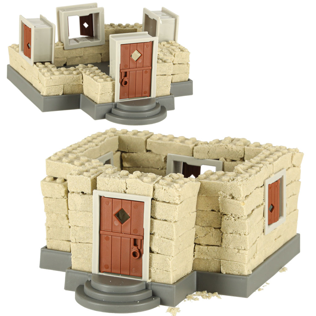 Piasek dla dzieci 750g domek foremki figurki zestaw kreatywny - obrazek 11