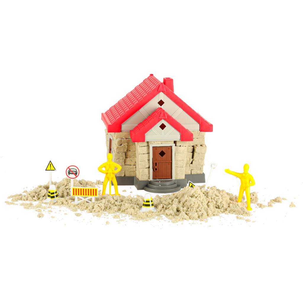 Piasek dla dzieci 750g domek foremki figurki zestaw kreatywny - obrazek 13