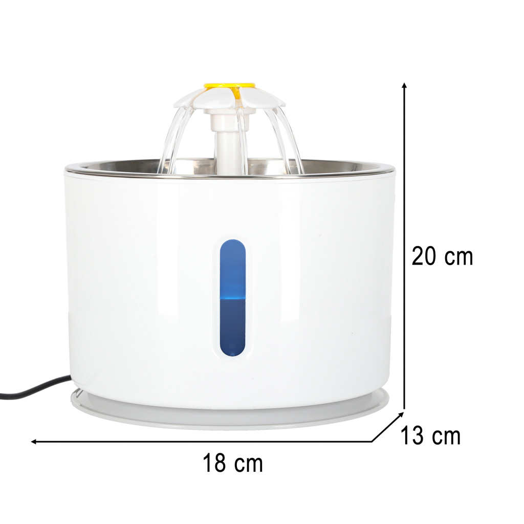 Poidełko fontanna dla psa kota zwierząt automatyczne poidło LED USB 2,4l filtr czyszczący - obrazek 14