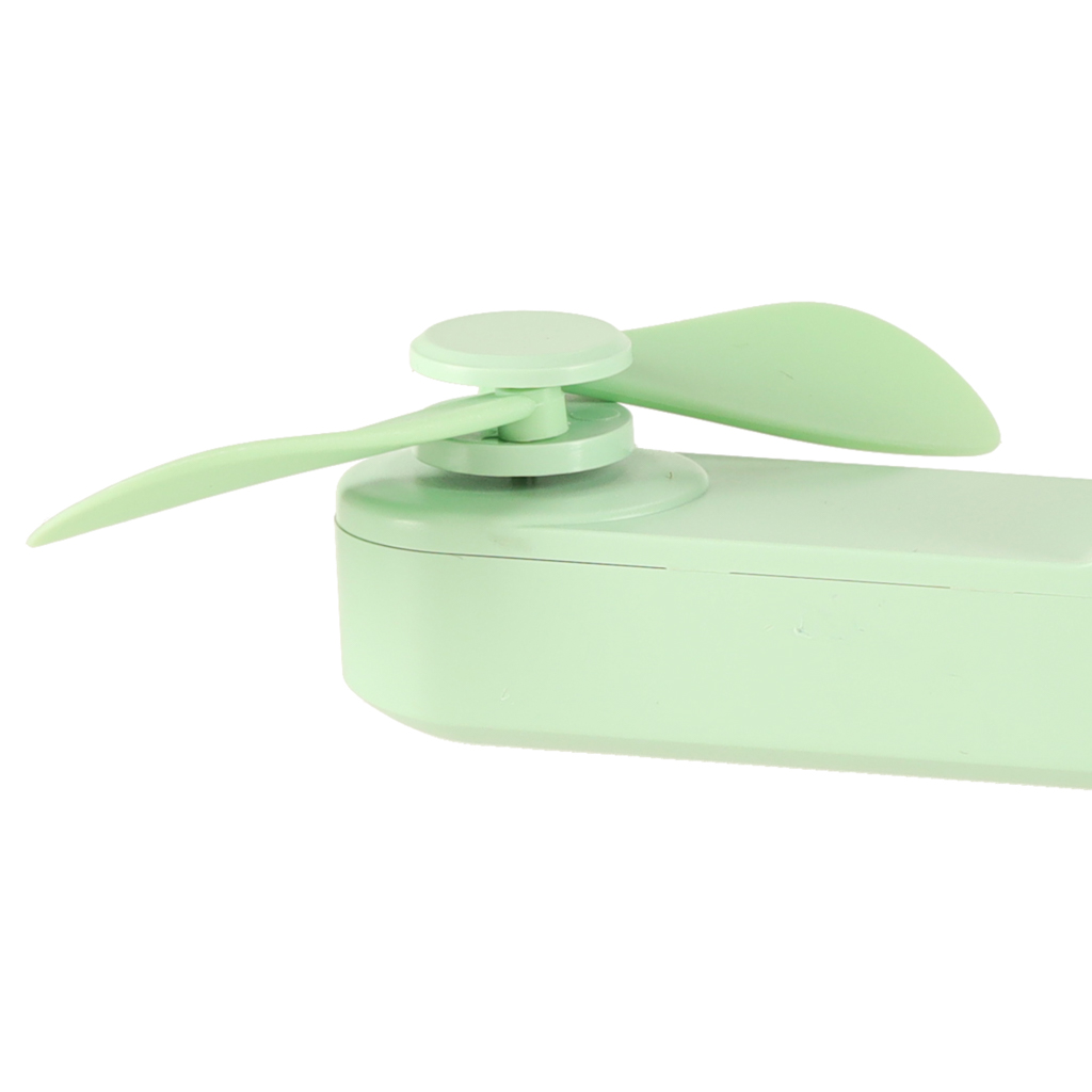 Wiatrak biurkowy wentylator mini ręczny składany wiatraczek przenośny USB zielony - obrazek 13