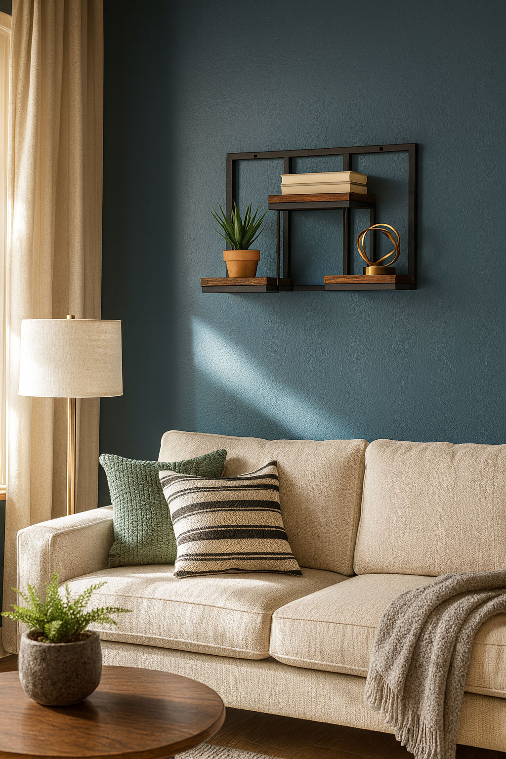 Kwietnik ścienny półka wisząca na kwiaty ozdoby 3 poziomy loft ModernHome - obrazek 3