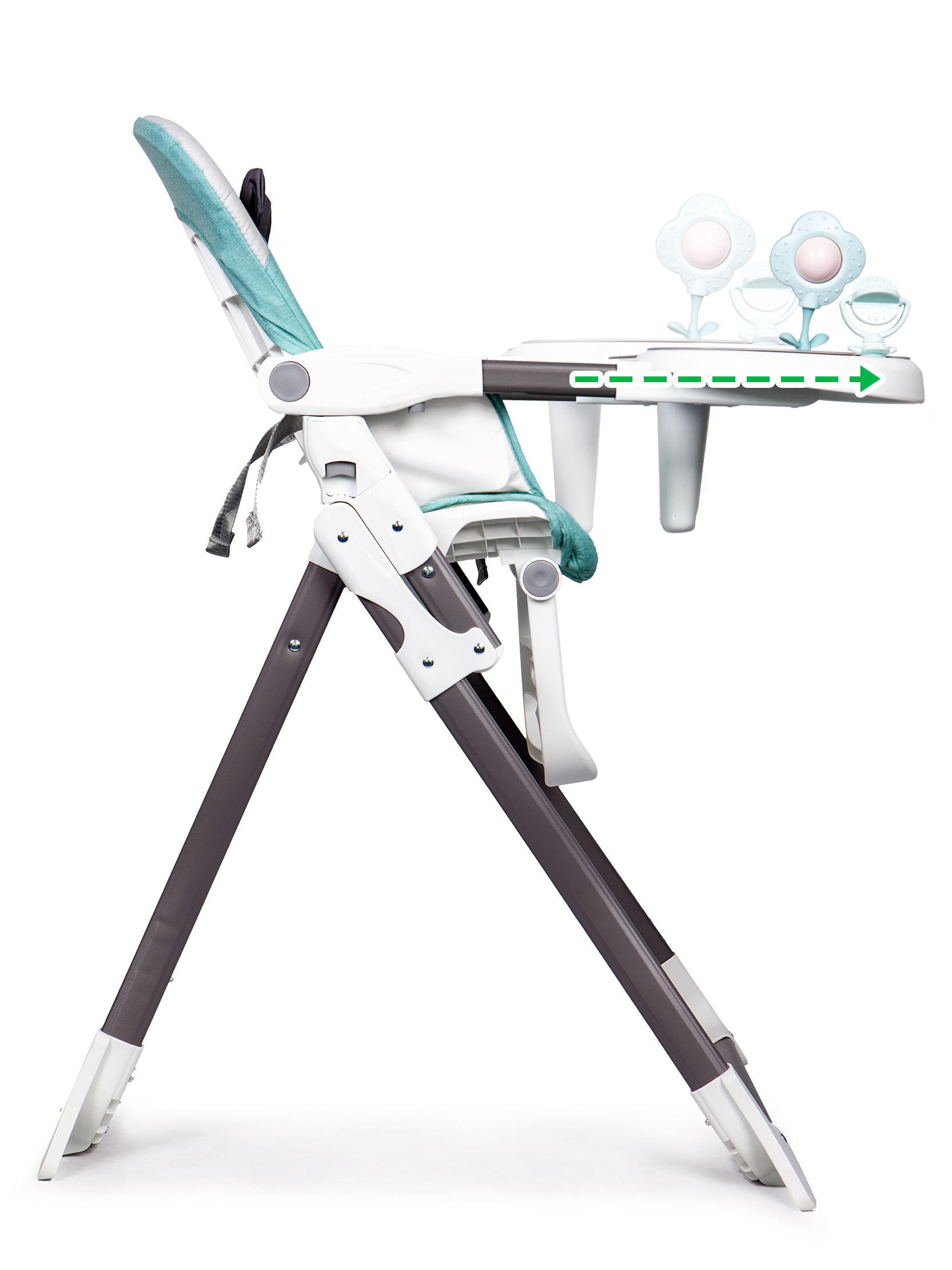 Fotelik krzesełko do karmienia składane ECOTOYS - obrazek 4