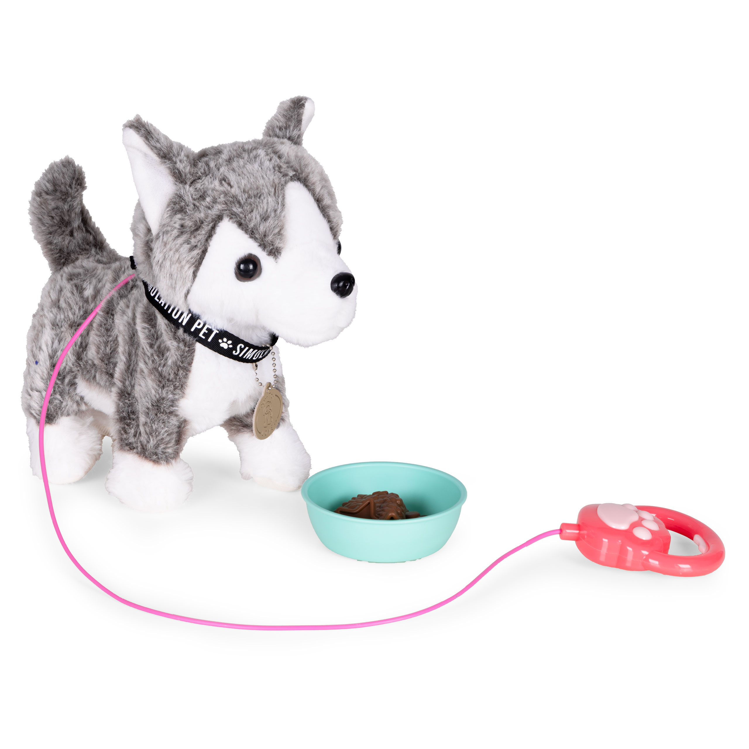 Interaktywny piesek na smyczy husky chodzi i merda ogonem melodyjki - obrazek 4