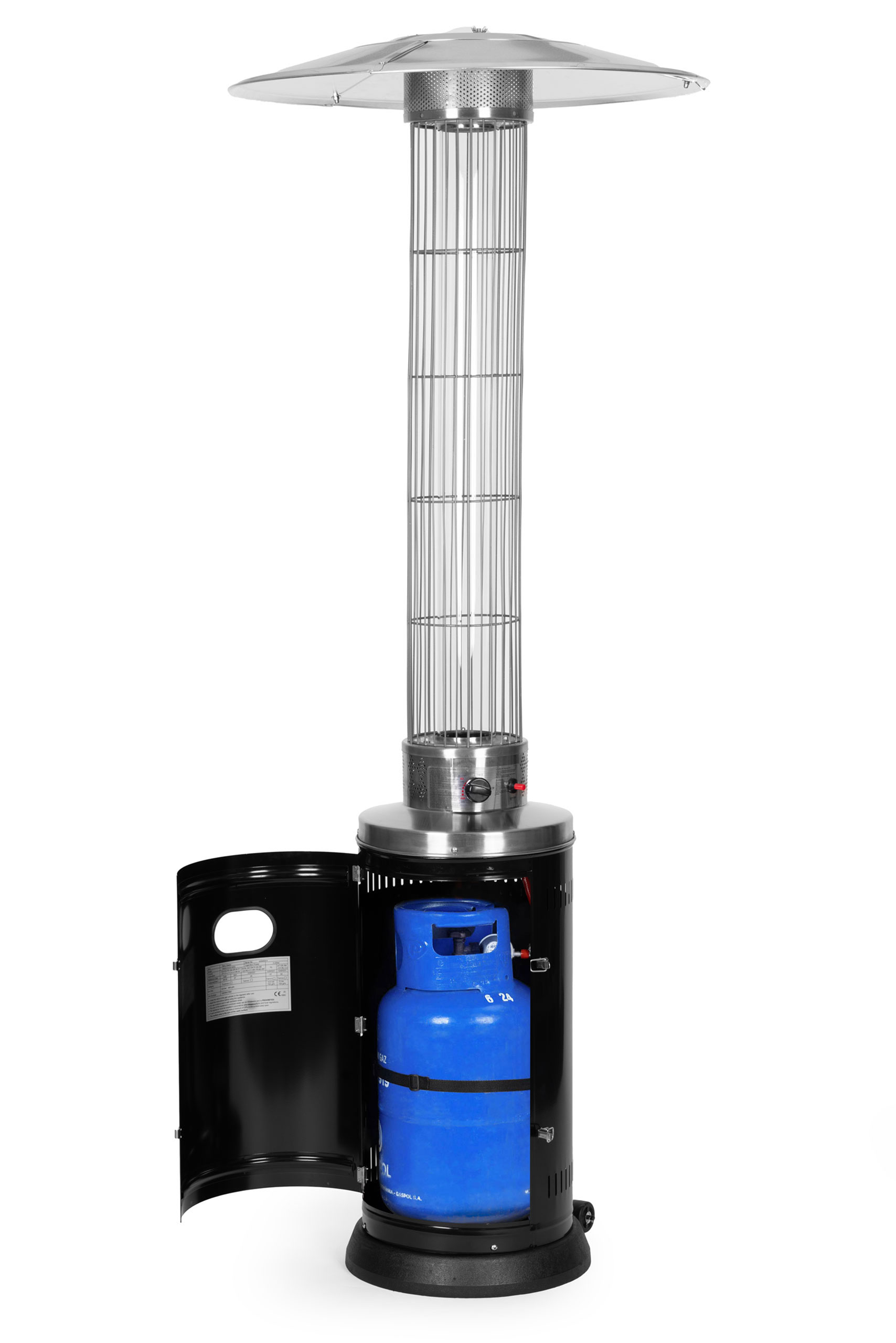 Ogrzewacz parasol gazowy grzejnik 9 kW szklany na ogród patio reduktor wąż pokrowiec MultiGarden - obrazek 5