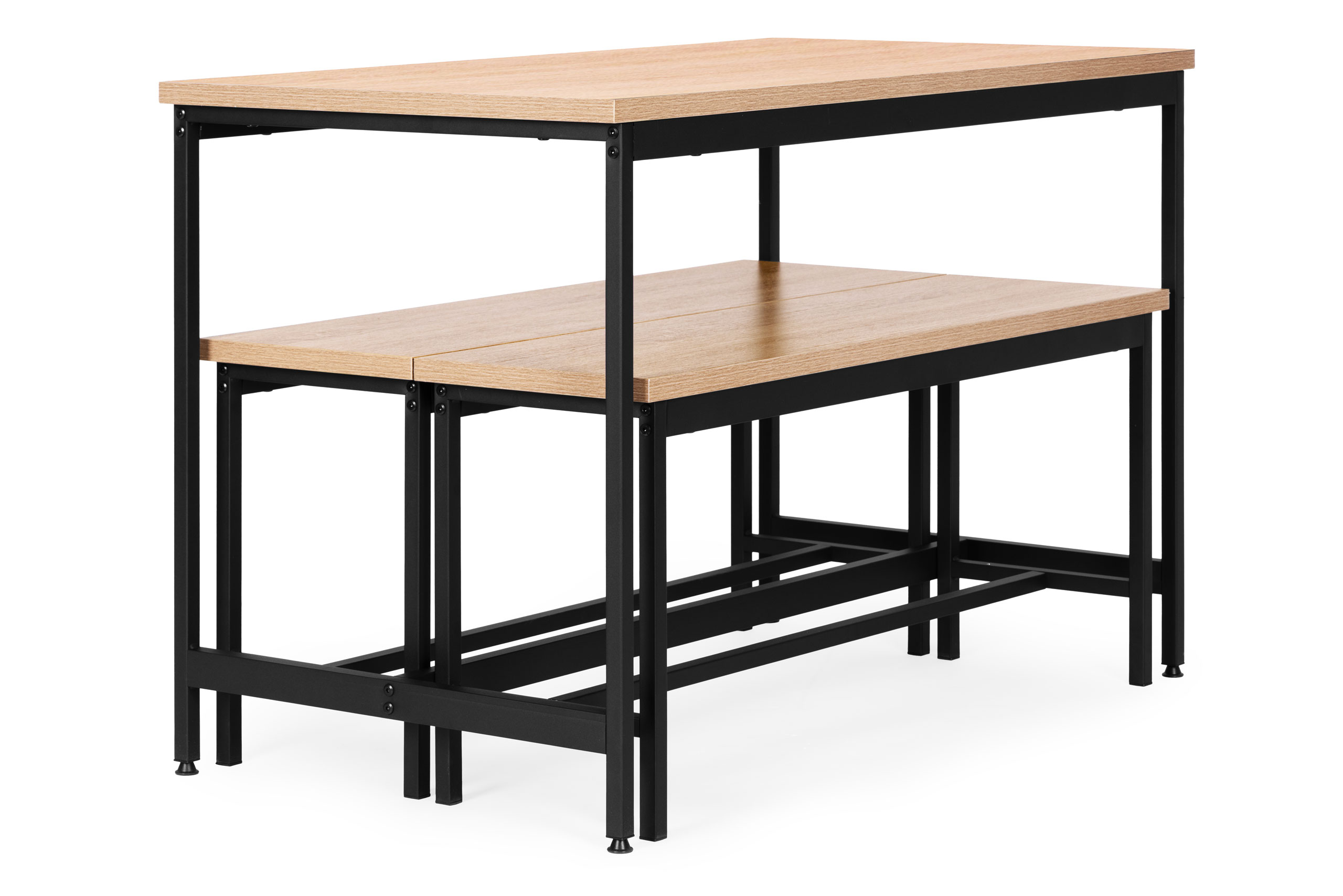 Zestaw loftowych mebli do jadalni kuchni stolik 2 ławki ModernHome - obrazek 5