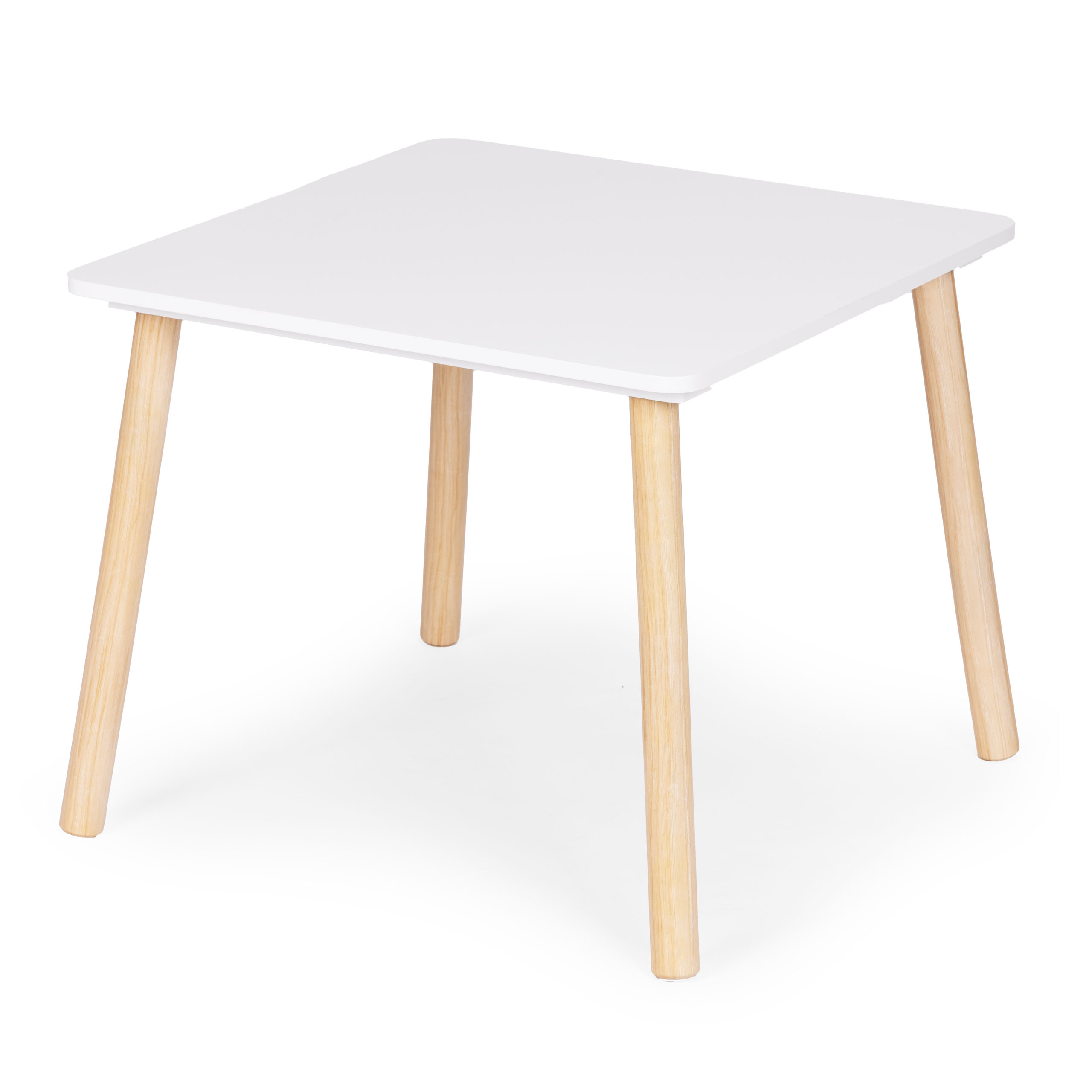 Zestaw mebli dla dzieci stolik + 2 krzesła białe ECOTOYS - obrazek 6