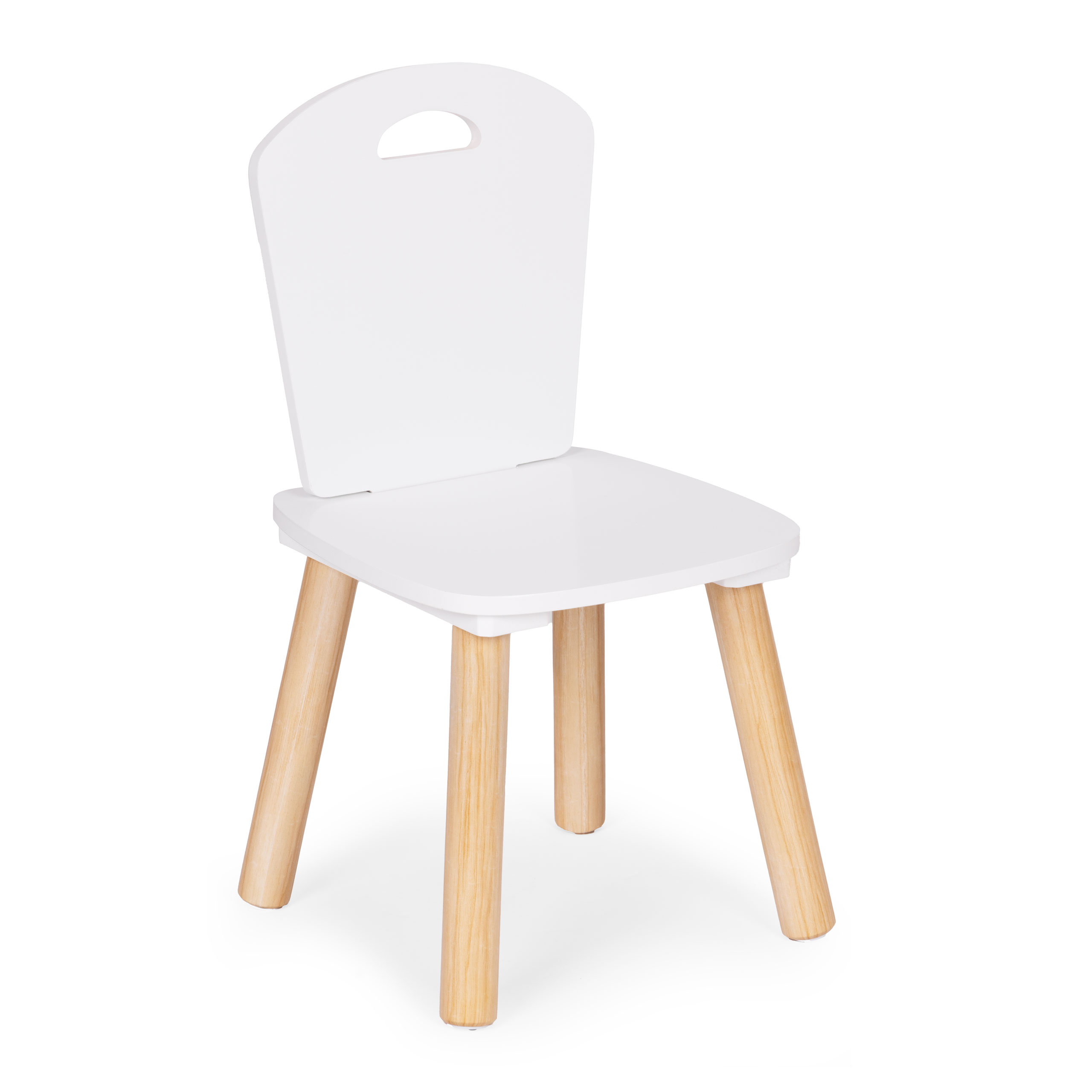 Zestaw mebli dla dzieci stolik + 2 krzesła białe ECOTOYS - obrazek 7