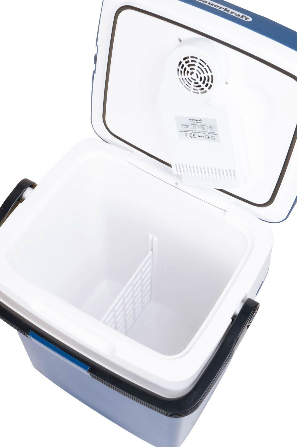 Lodówka turystyczna przenośna samochodowa 29L 220-240V DC12V funkcja grzania wkład gratis niebieska - obrazek 7
