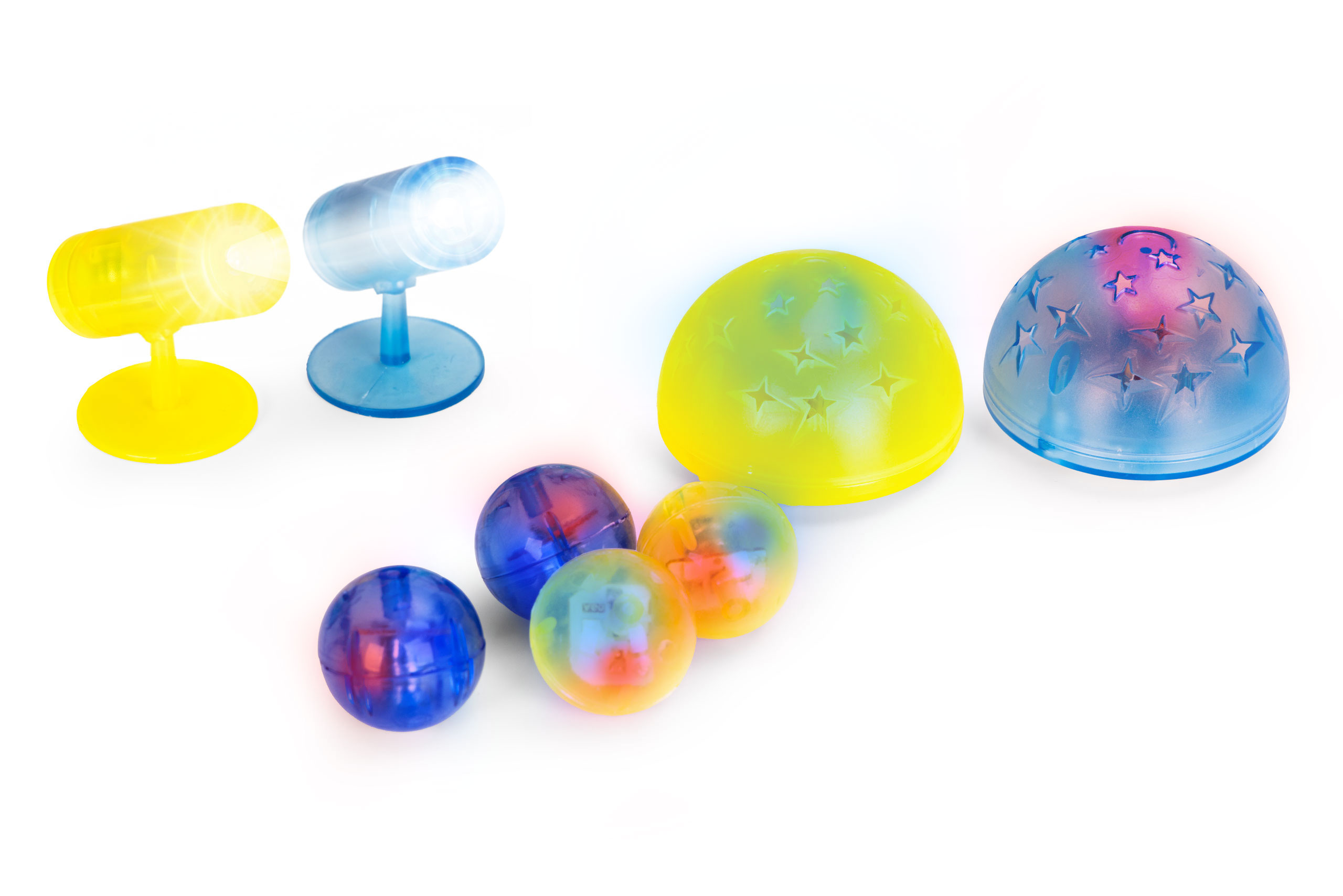 Klocki magnetyczne świecące konstrukcyjne tor kulkowy kulodrom 134 elementy - obrazek 8