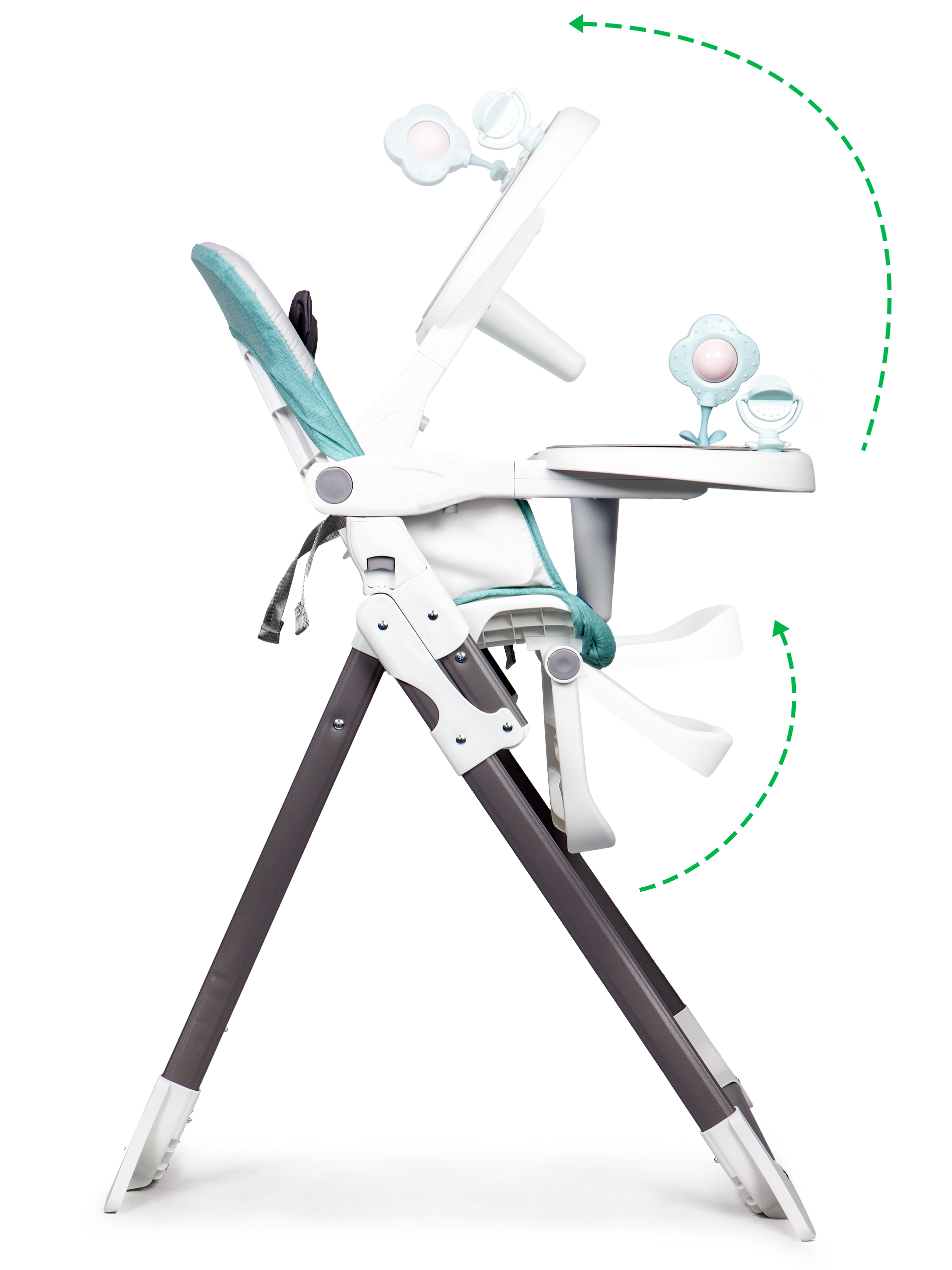 Fotelik krzesełko do karmienia składane ECOTOYS - obrazek 8