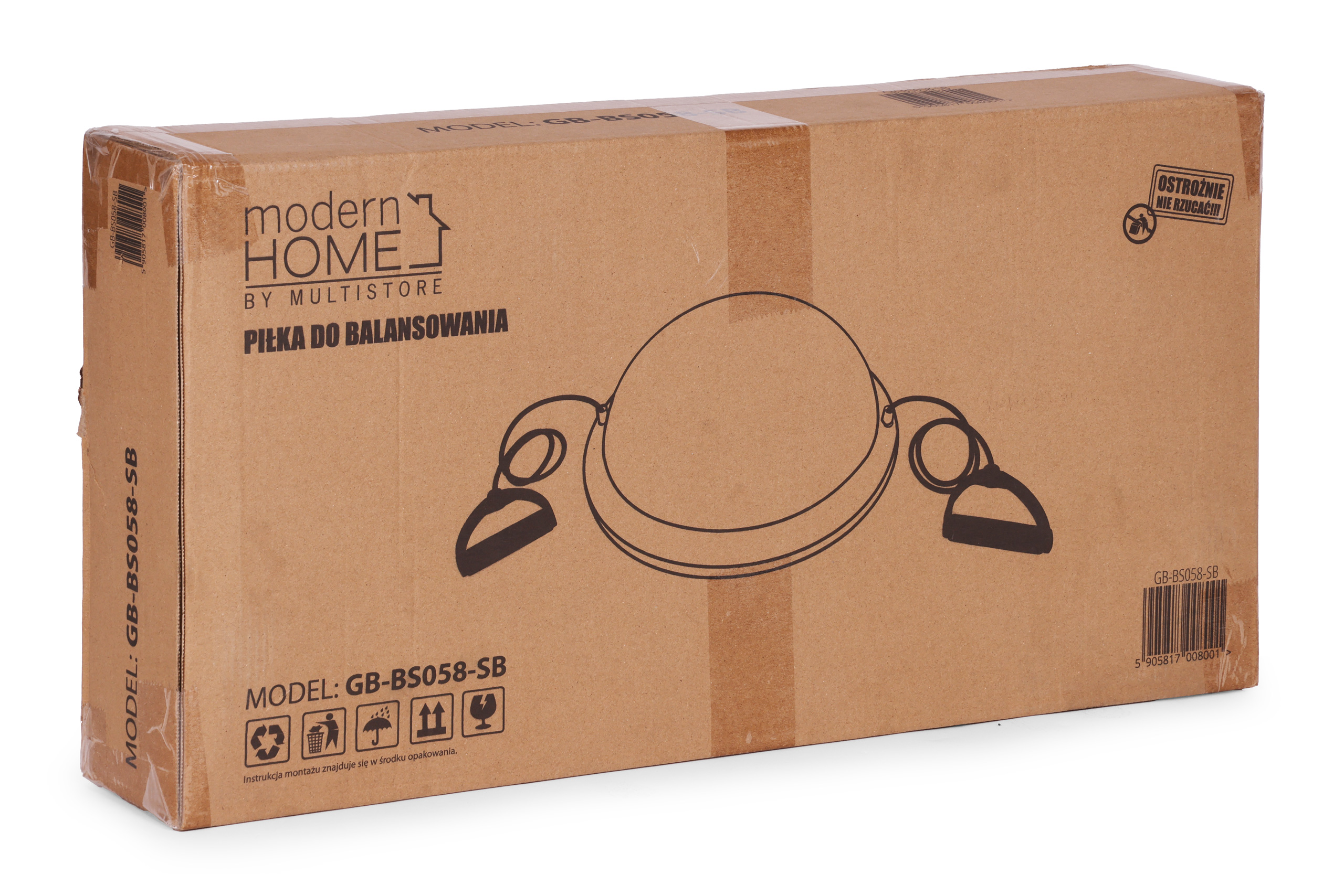 Platforma do balansowania z ekspanderami półpiłka trener równowagi + pompka ModernHome - obrazek 9