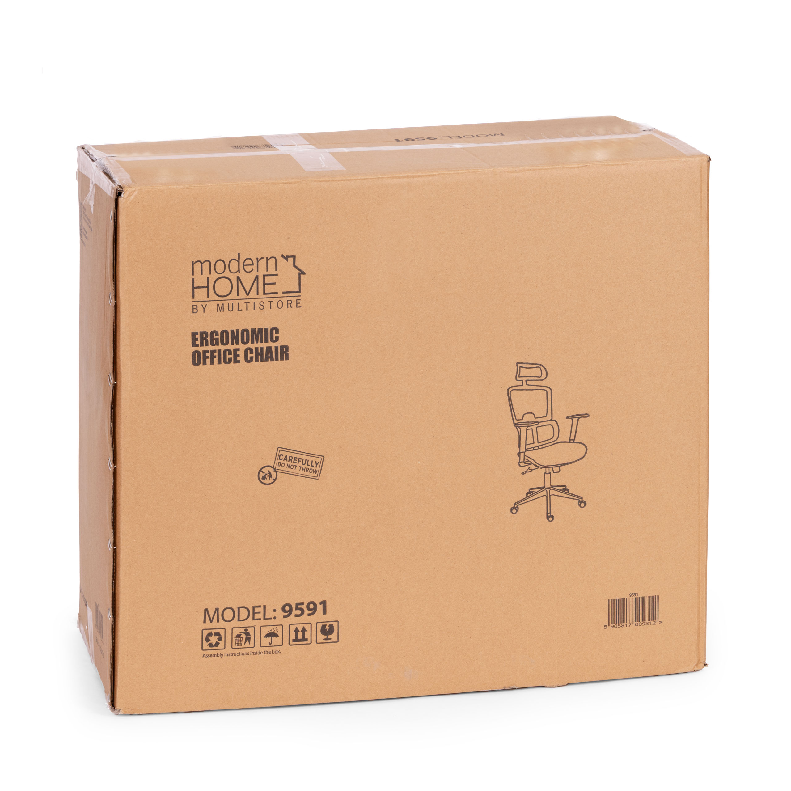 Fotel biurowy obrotowy ergonomiczny regulacja wysokości czarny ModernHome - obrazek 9