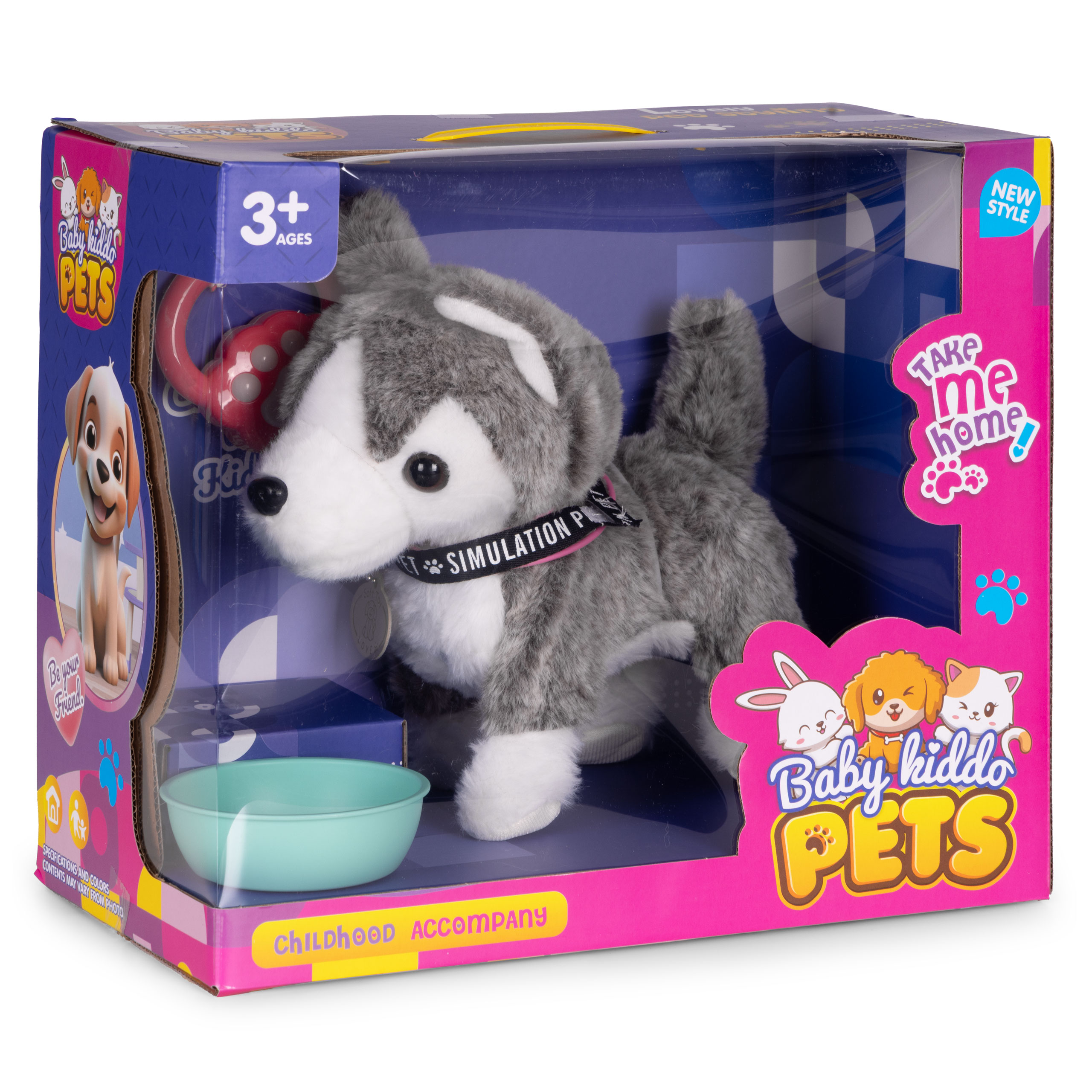Interaktywny piesek na smyczy husky chodzi i merda ogonem melodyjki - obrazek 9