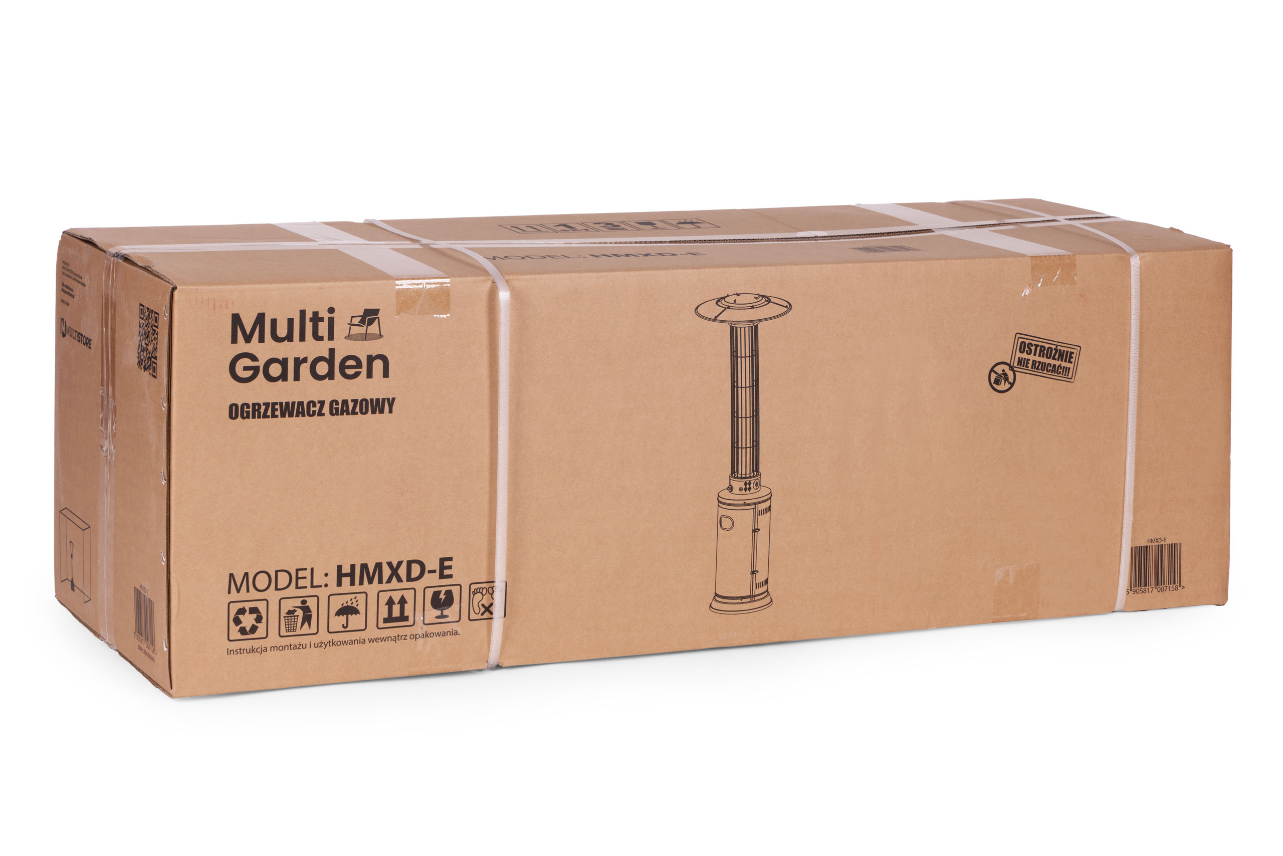 Ogrzewacz parasol gazowy grzejnik 9 kW szklany na ogród patio reduktor wąż pokrowiec MultiGarden - obrazek 9