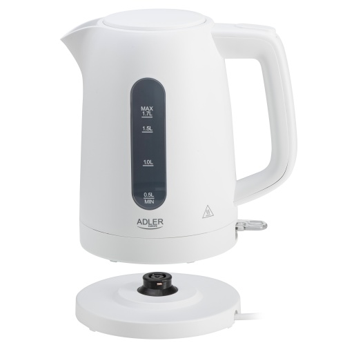 AD 1379w Czajnik elektryczny 1,7 L | STRIX | Płaska grzałka | Automatyczne wyłączanie | biały - obrazek 3