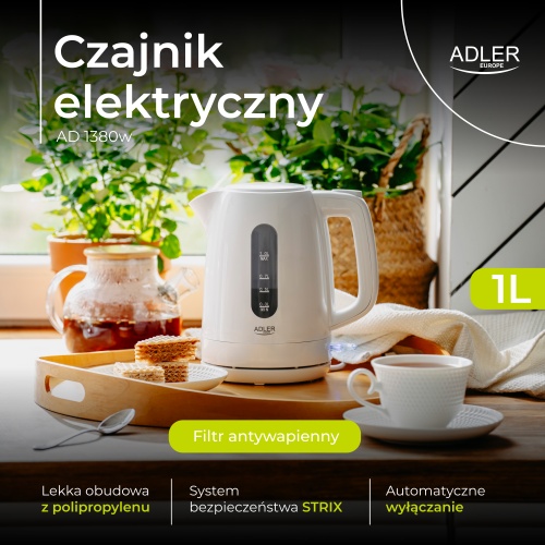 AD 1380w Czajnik elektryczny 1,0 L | STRIX | Obrotowa podstawa | - obrazek 13