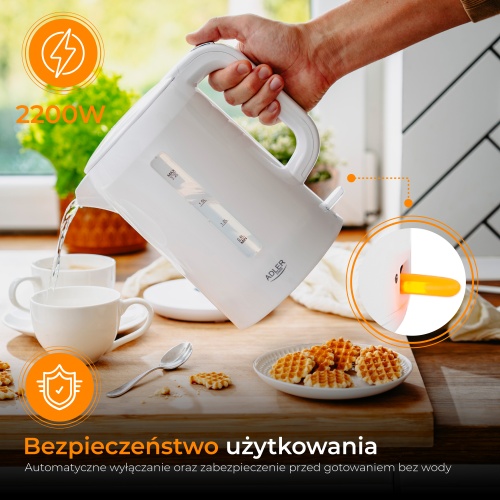 AD 1386 Czajnik elektryczny 2,2 L - biały - obrazek 13