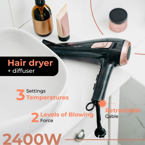 AD 2283 Suszarka ze zwijanym przewodem - 2400W + dyfuzor - obrazek 15