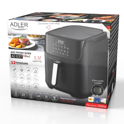 AD 6317 Frytkownica beztłuszczowa - 12 programów 5,5 L - Air Fryer - obrazek 11