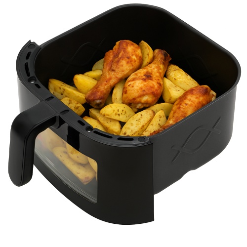 AD 6318 Frytkownica beztłuszczowa 8,0 L | 9 programów | Air Fryer z LED i oświetleniem | - obrazek 10
