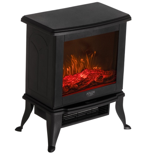 AD 7754 Kominek elektryczny | 2 poziomy grzania: 1000W / 1800W | Efekt 3D płomienia | Termostat - obrazek 3