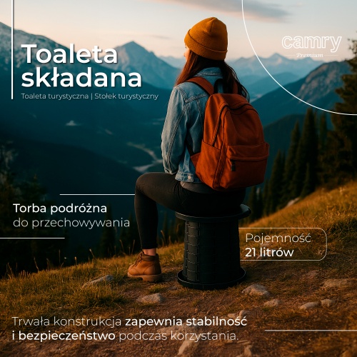 CR 1041 Toaleta składana - przenośna |Toaleta turystyczna | Stołek turystyczny - obrazek 11