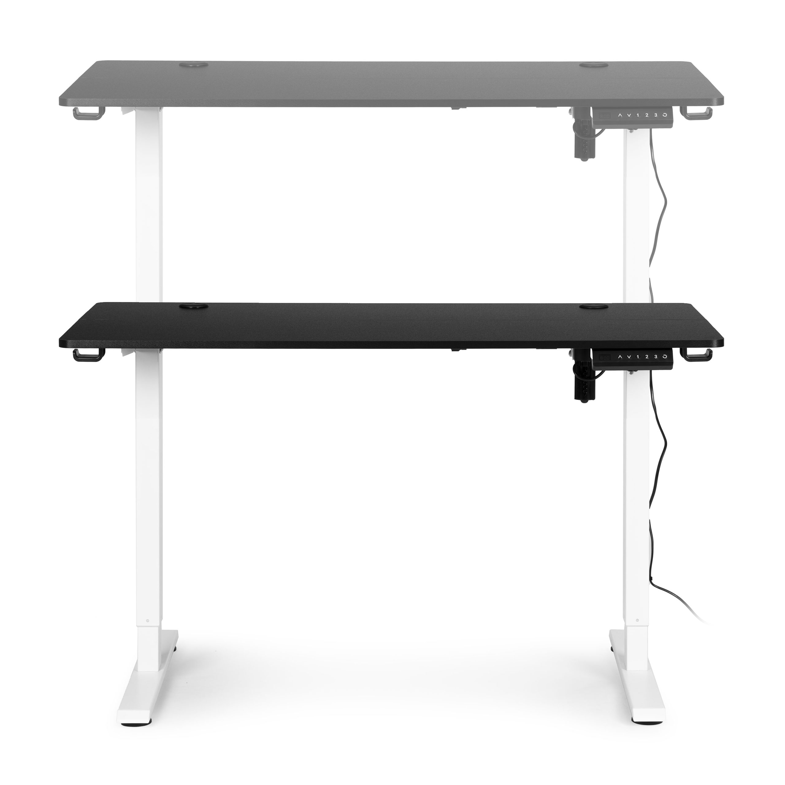 Biurko elektryczne regulowane 120x60 cm regulacja wysokości 72-117 cm ModernHome - obrazek 6