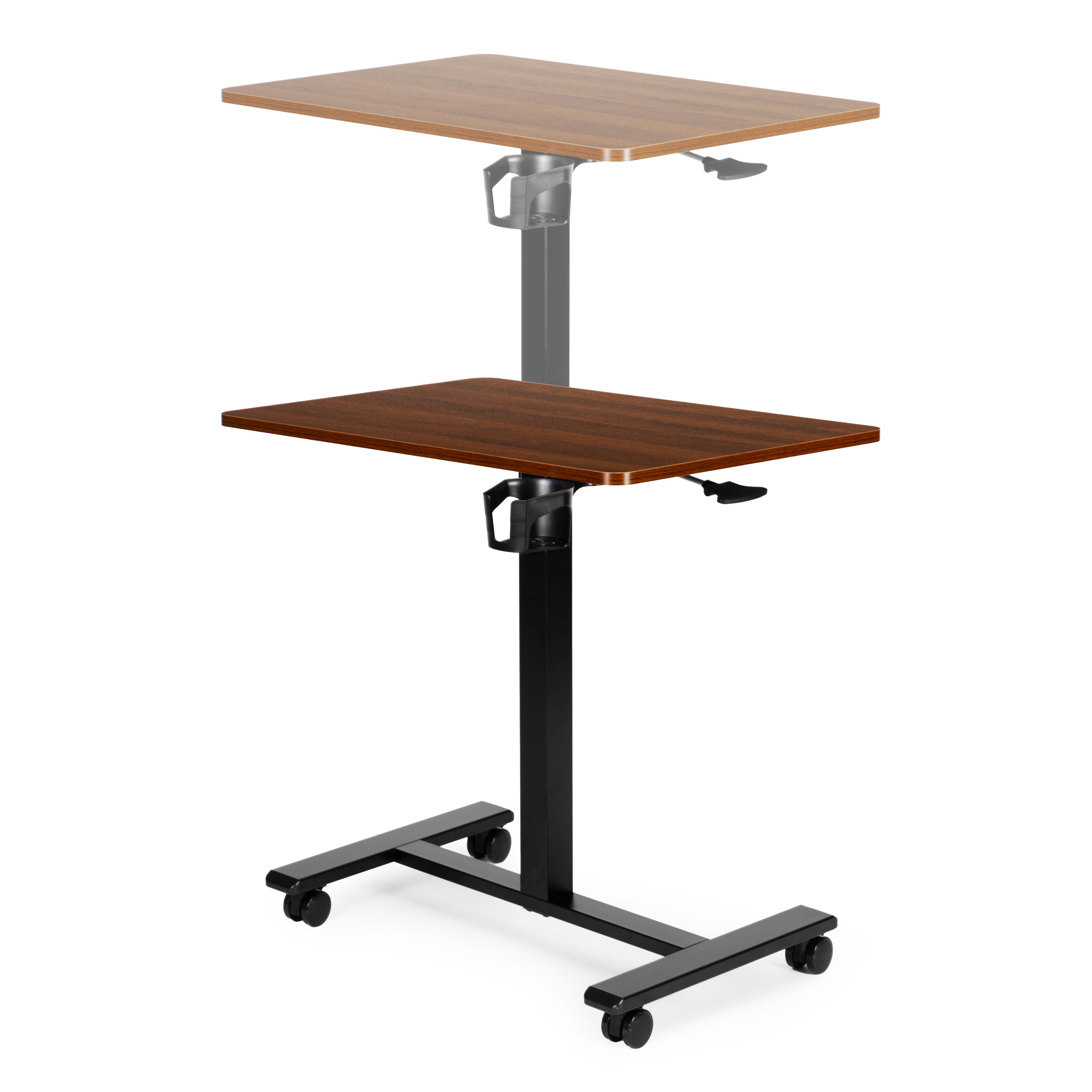 Mobilne biurko regulowane 70x48 cm stolik pod laptopa regulacja wysokości 71,5-112 cm ModernHome - obrazek 6