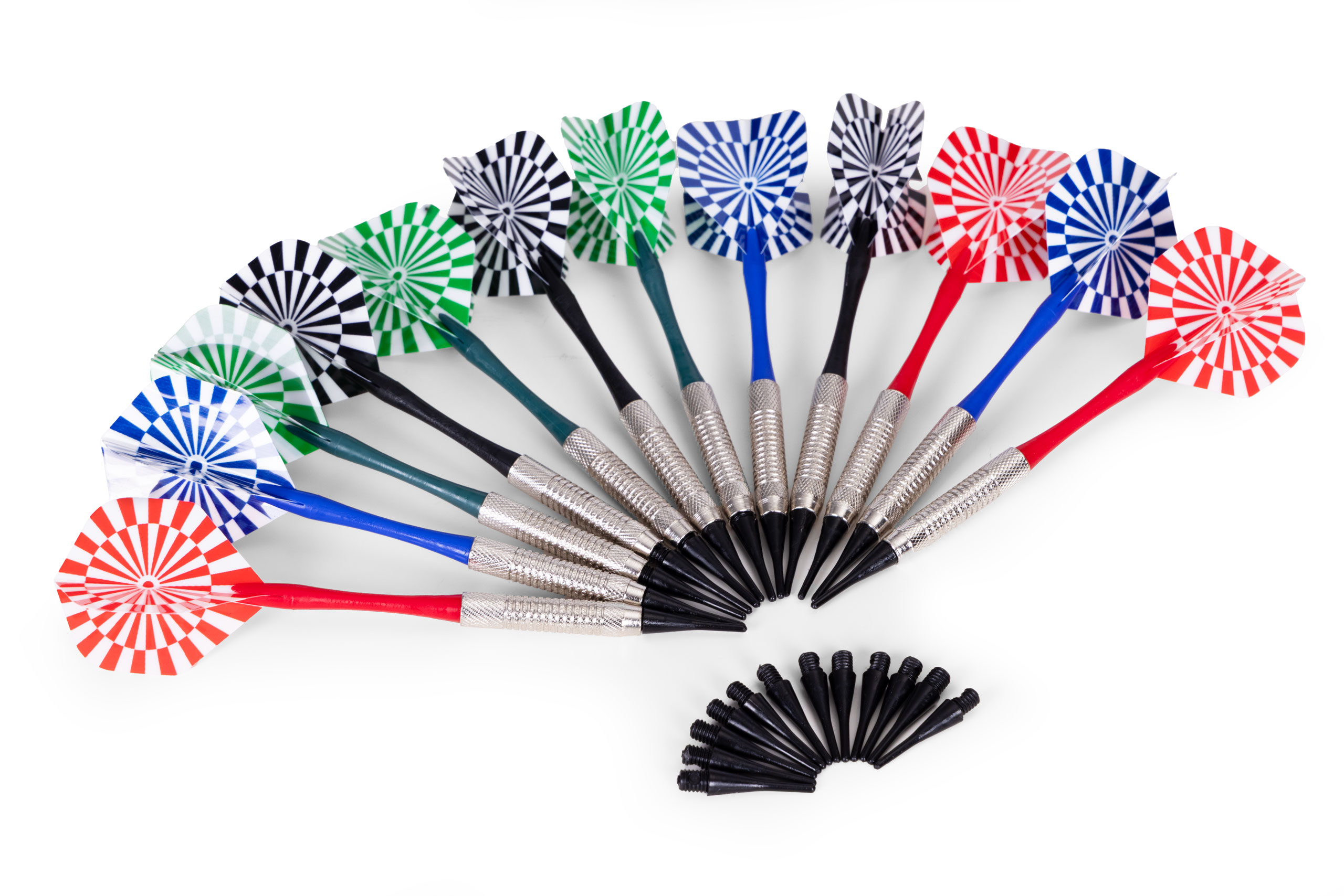 Elektroniczna tarcza do darta gry w rzutki lotki tablica LCD 42 cm 27 gier zestaw 12 rzutek - obrazek 8