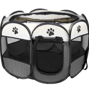 Kojec uniwersalny składany klatka dla psa kota - szary