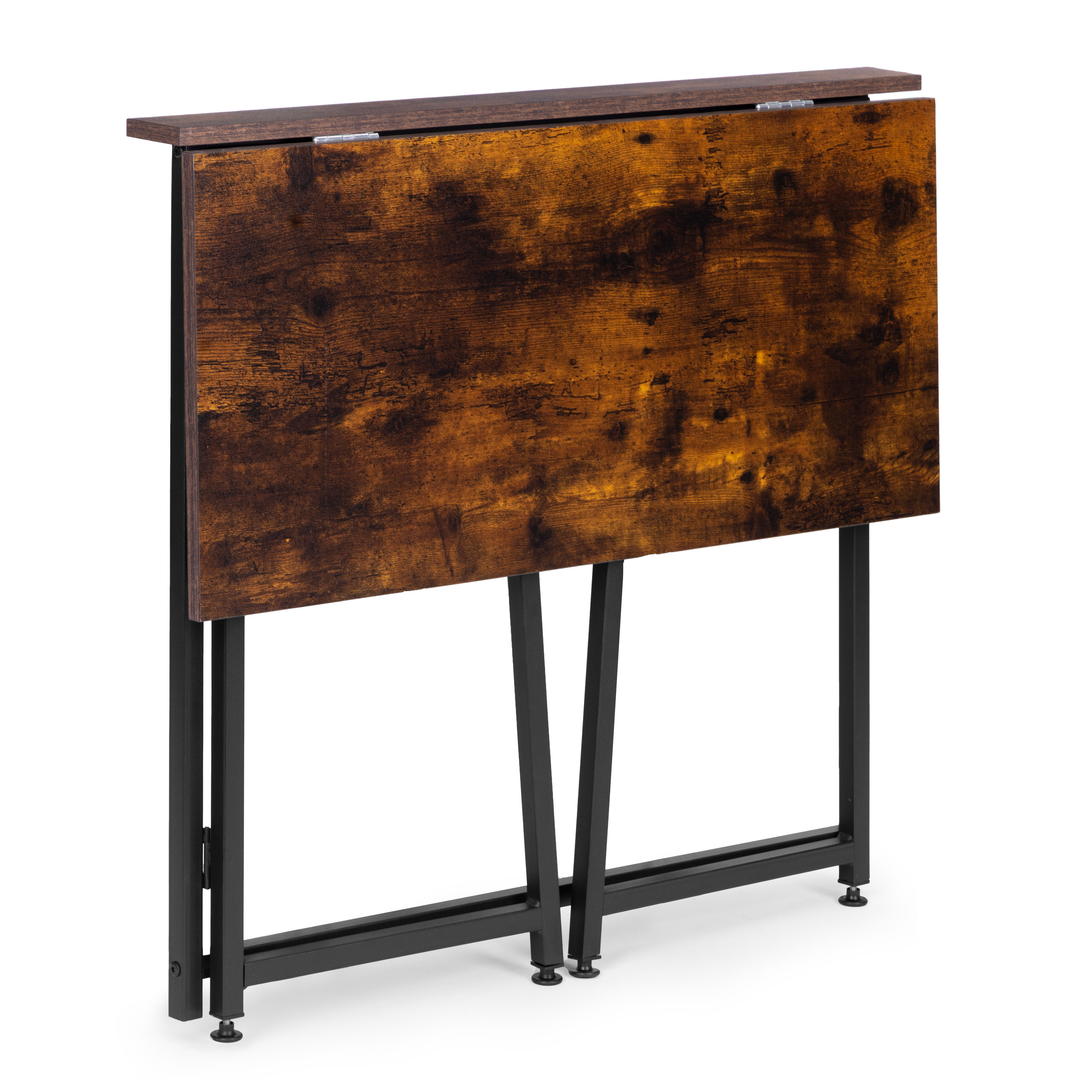 Biurko komputerowe składane 80x45 cm stolik pod laptopa loft ModernHome - obrazek 6